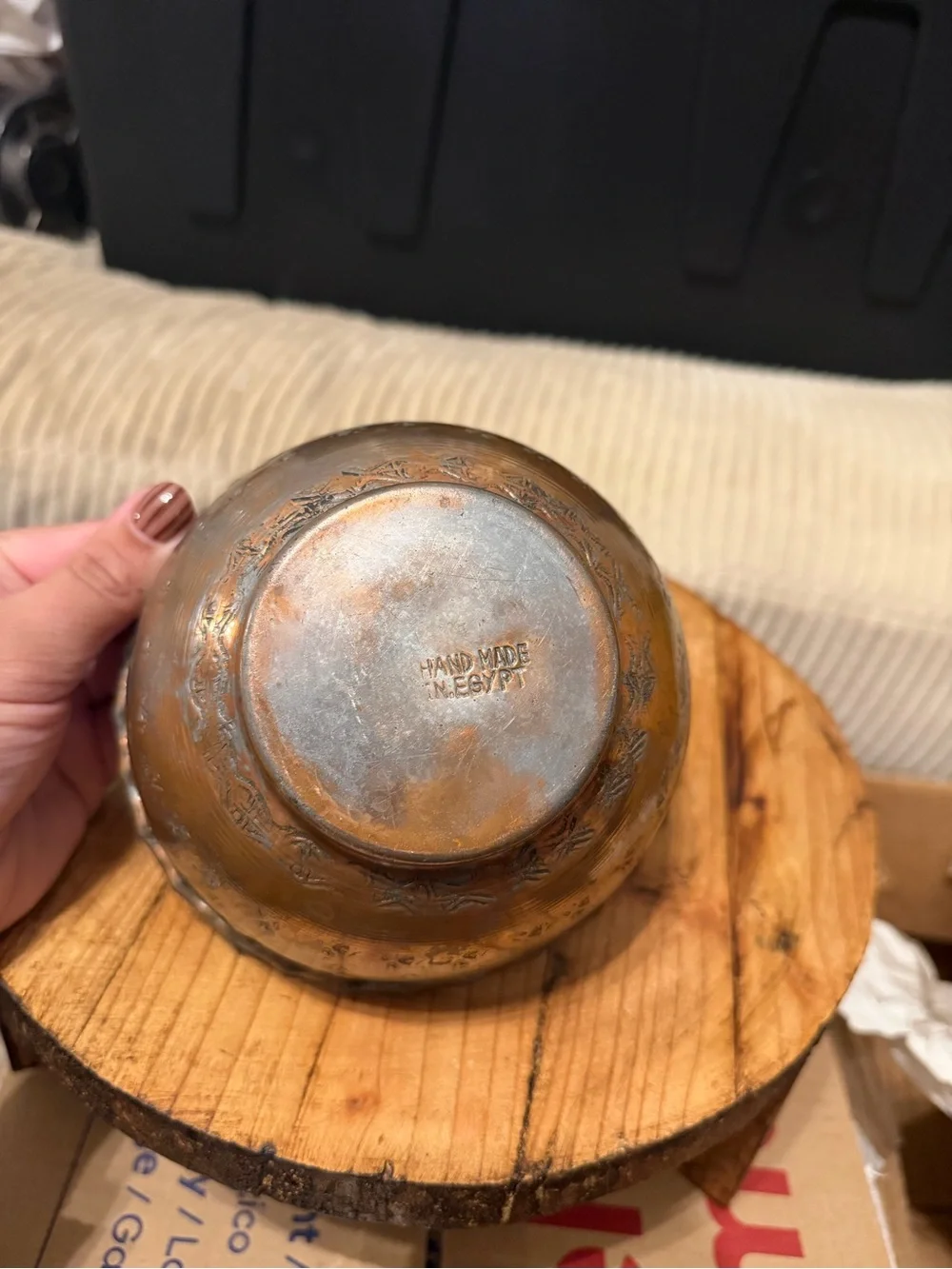 Small Handmade Copper Bowl